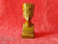Old solid solid bust head Egypt woman Nefertiti