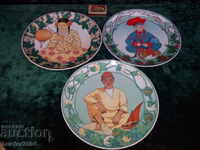 Lot Plates lleroy & Boch, N 4, 7 and 11, porc.