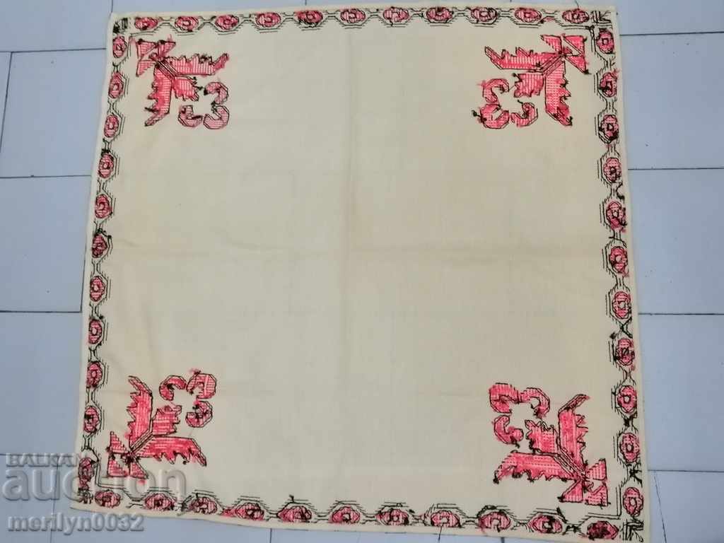 Old embroidered cardboard, tablecloth, millet, Bulgarian embroidery - 6 Old embroidered cardboard, tablecloth, millet, Bulgarian embroidery - 6