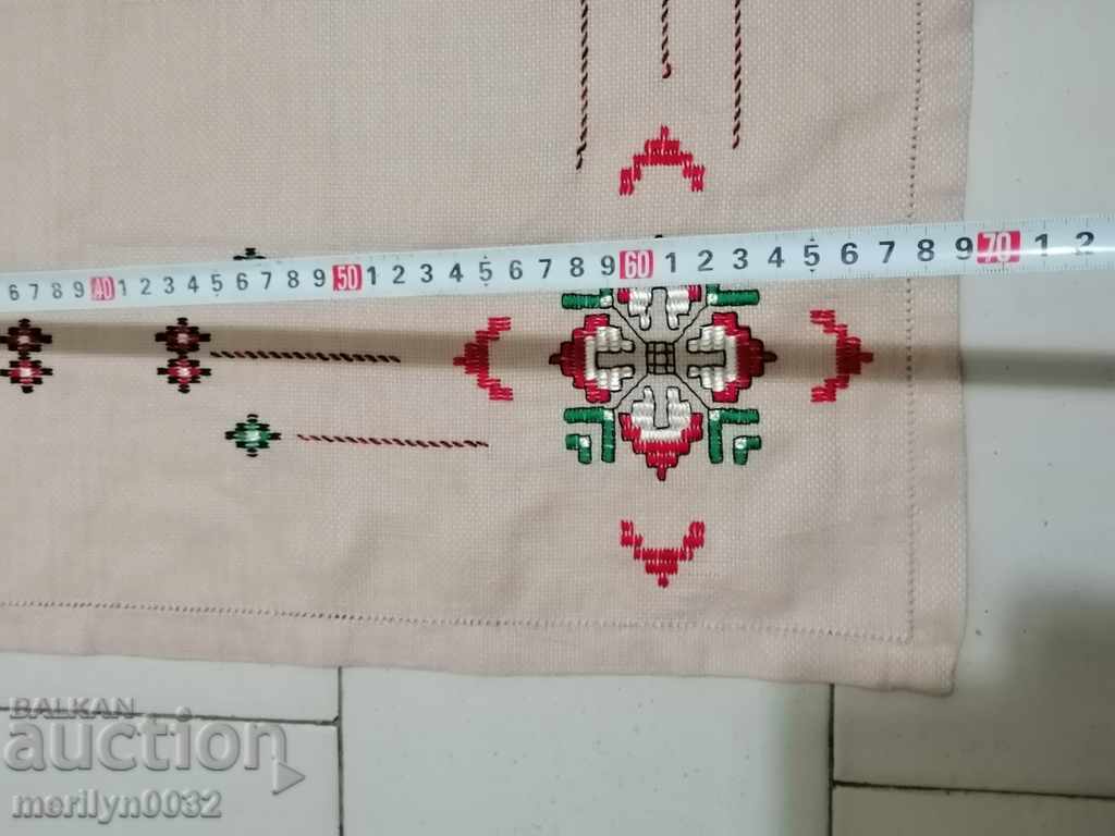 Old embroidered cardboard, tablecloth, millet, Bulgarian embroidery - 6 Old embroidered cardboard, tablecloth, millet, Bulgarian embroidery - 6