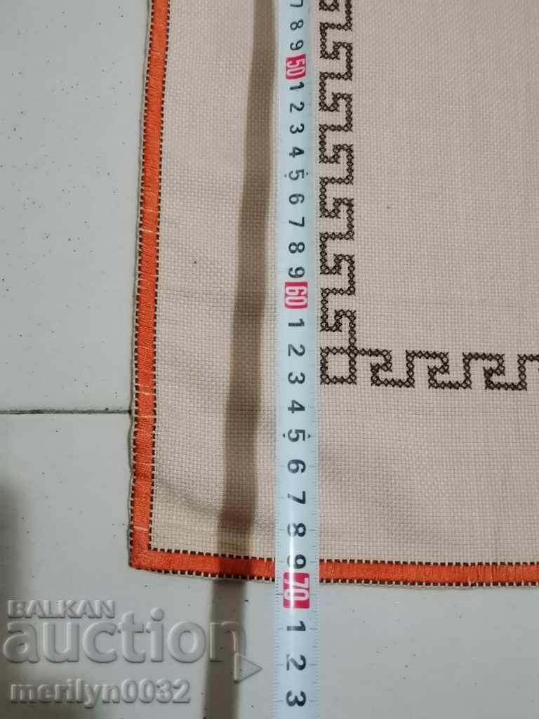 Old embroidered cardboard, tablecloth, millet, Bulgarian embroidery - 6 Old embroidered cardboard, tablecloth, millet, Bulgarian embroidery - 6