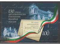 Block Bulgaria 130 years diplomatically relative to Italy