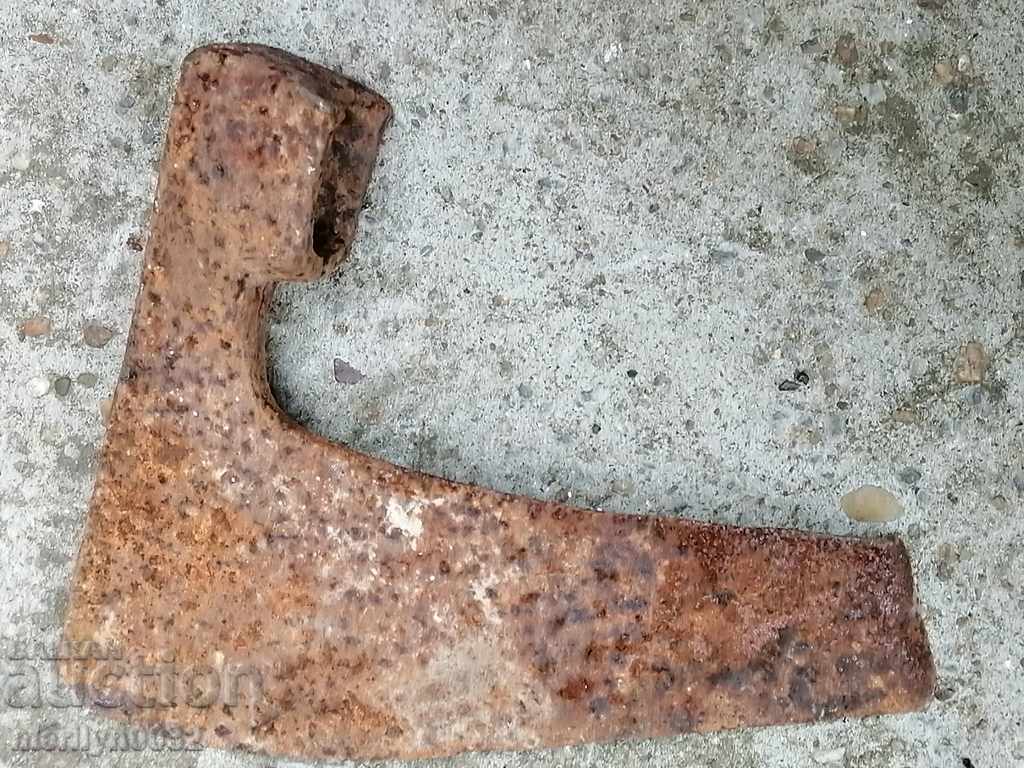 Old ax ax ax without a scraper wrought iron blade - 6 Old ax ax ax without a scraper wrought iron blade - 6
