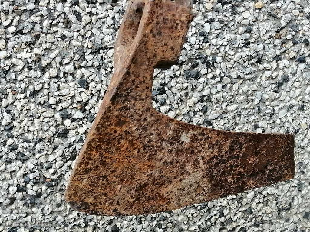Old ax ax ax without a scraper wrought iron blade - 7 Old ax ax ax without a scraper wrought iron blade - 7