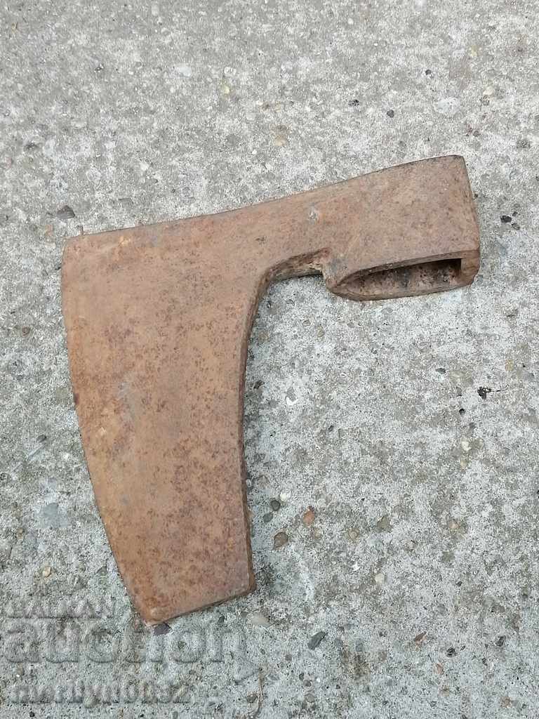 Old ax ax ax without a scraper wrought iron blade