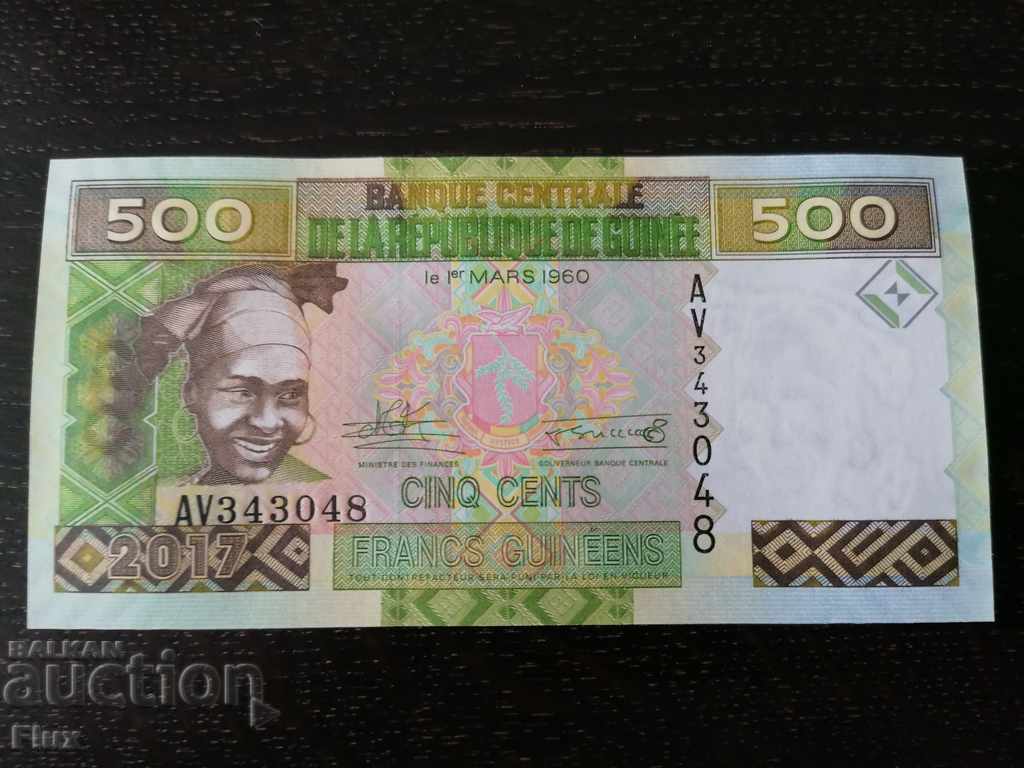 Banknote - Guinea - 500 Francs UNC | 2017 Banknote - Guinea - 500 Francs UNC | 2017