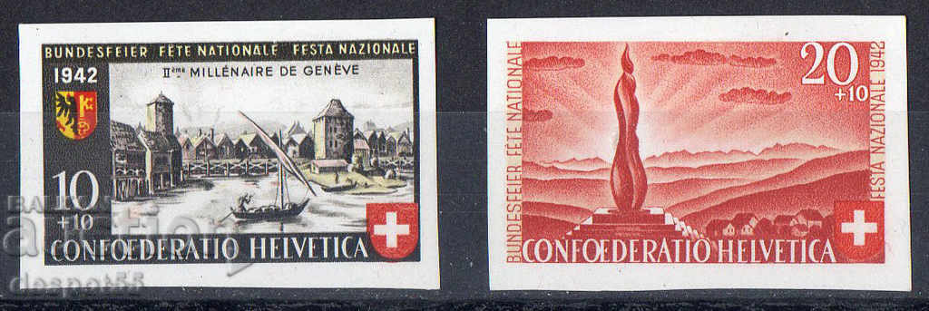 1942. Switzerland. Pro Patria - the 2000th anniversary of Geneva.