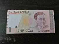 Bancnotă - Kârgâzstan - 1 Som UNC | 1999.