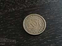 Νόμισμα Ράιχ - Γερμανία - 10 pfenigs 1925; Σειρά Α