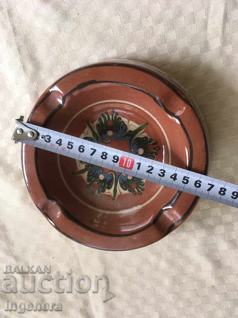 Licitație CENUȘIER VECHI CERAMICĂ SMALȚ PICTAT Licitație CENUȘIER VECHI CERAMICĂ SMALȚ PICTAT