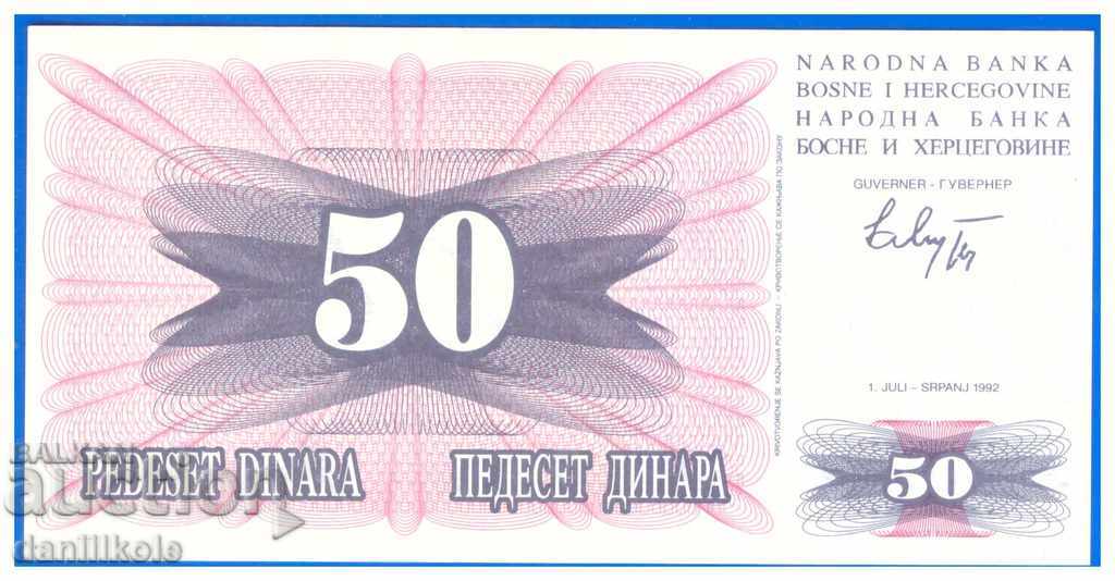 * $ * Y * $ * BOSNIA AND HERZEGOVINA 50 RSD 1992 - UNC * $ * Y * $ *