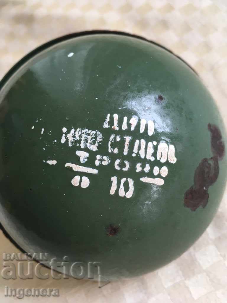 SCULPPING SPOON ENAMELED OLD TROYAN - 5