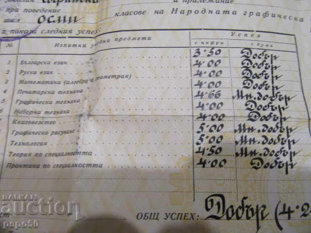 Certificat de maturitate - 1950 - 5 Certificat de maturitate - 1950 - 5