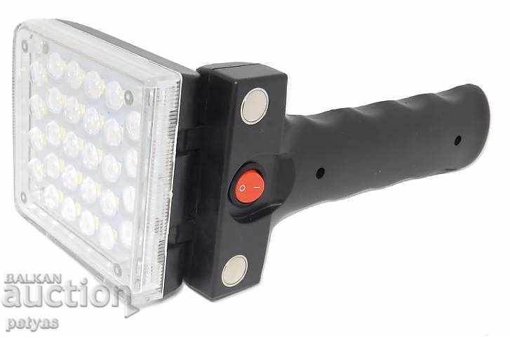 Акумулаторна Работна ЛЕД лампа сгъваема,- 28 LED/  ZL-869-B/