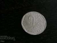 Монета - Франция - 2 франка | 1993г.; Жан Мулен
