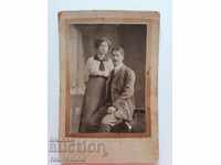 Снимка картон фотография Ст. Манчев Бургас