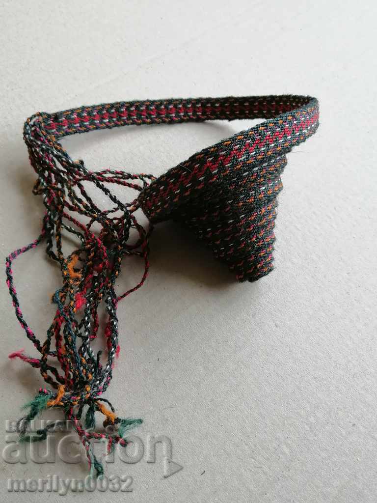 Old hand-woven sash sash belt costume
