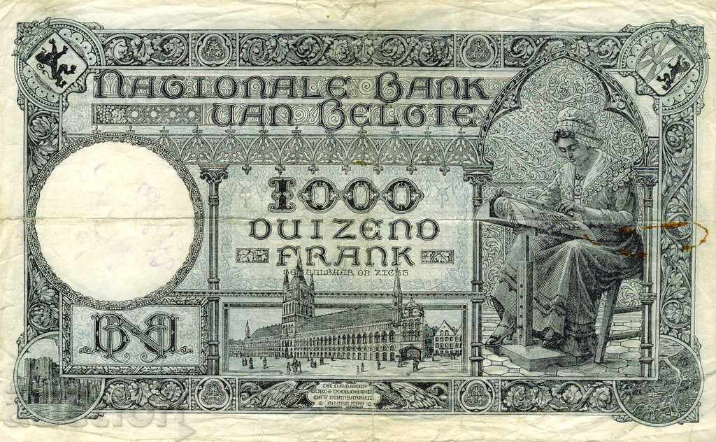 1000 Francs Belgium 6.10.1927 Extremely rare note with price 230.00 BGN | € 117.60 1000 Francs Belgium 6.10.1927 Extremely rare note with price 230.00 BGN | € 117.60