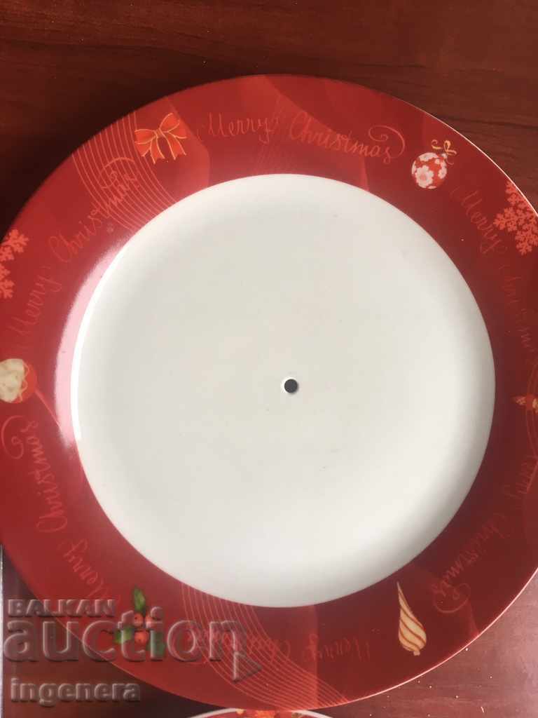 CHRISTMAS PLATEAU ON TWO LEVELS NEW PLATE OF PORCELAIN - 7 CHRISTMAS PLATEAU ON TWO LEVELS NEW PLATE OF PORCELAIN - 7