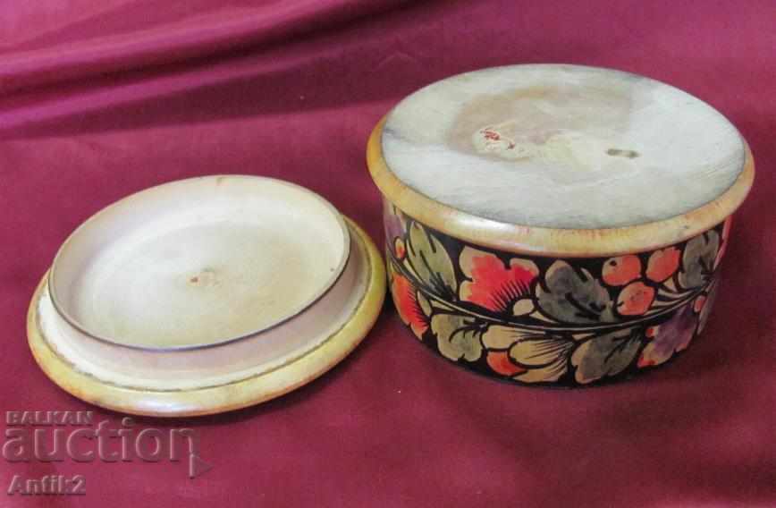 Old Wooden Russian Box - 5