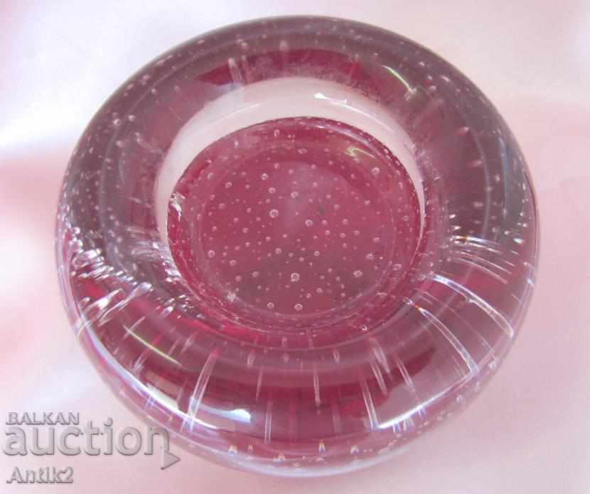 Old Morano Crystal Glass Bureau Burden with price 50.00 BGN | € 25.56 Old Morano Crystal Glass Bureau Burden with price 50.00 BGN | € 25.56