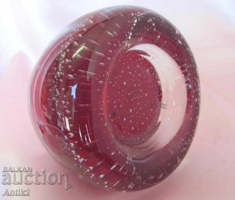 Auction Old Morano Crystal Glass Bureau Burden Auction Old Morano Crystal Glass Bureau Burden