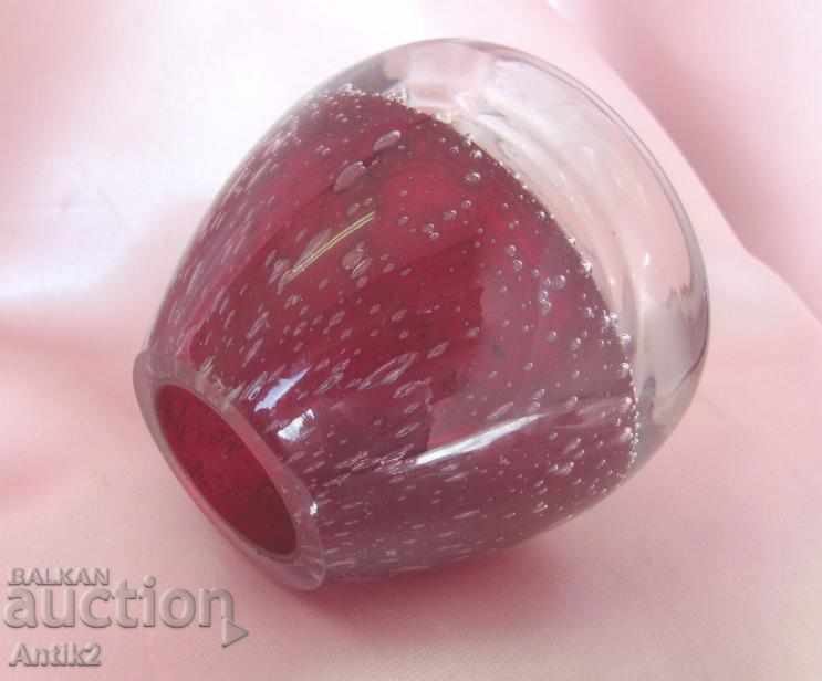 Old Morano Crystal Glass Bureau Burden - 6 Old Morano Crystal Glass Bureau Burden - 6