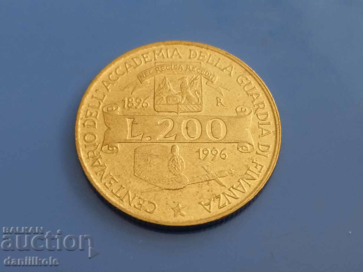 *$*Y*$* ИТАЛИЯ 200 ЛИРИ 1996 г. ЮБИЛЕЙНА - РЯДКА *$*Y*$* с цена 1.90 лв. | € 0.97 *$*Y*$* ИТАЛИЯ 200 ЛИРИ 1996 г. ЮБИЛЕЙНА - РЯДКА *$*Y*$* с цена 1.90 лв. | € 0.97