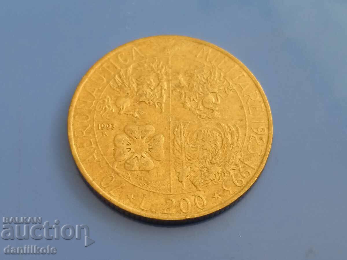 Auction *$*Y*$* ITALY 200 LIRES 1993 ANNIVERSARY - RARE *$*Y*$* Auction *$*Y*$* ITALY 200 LIRES 1993 ANNIVERSARY - RARE *$*Y*$*