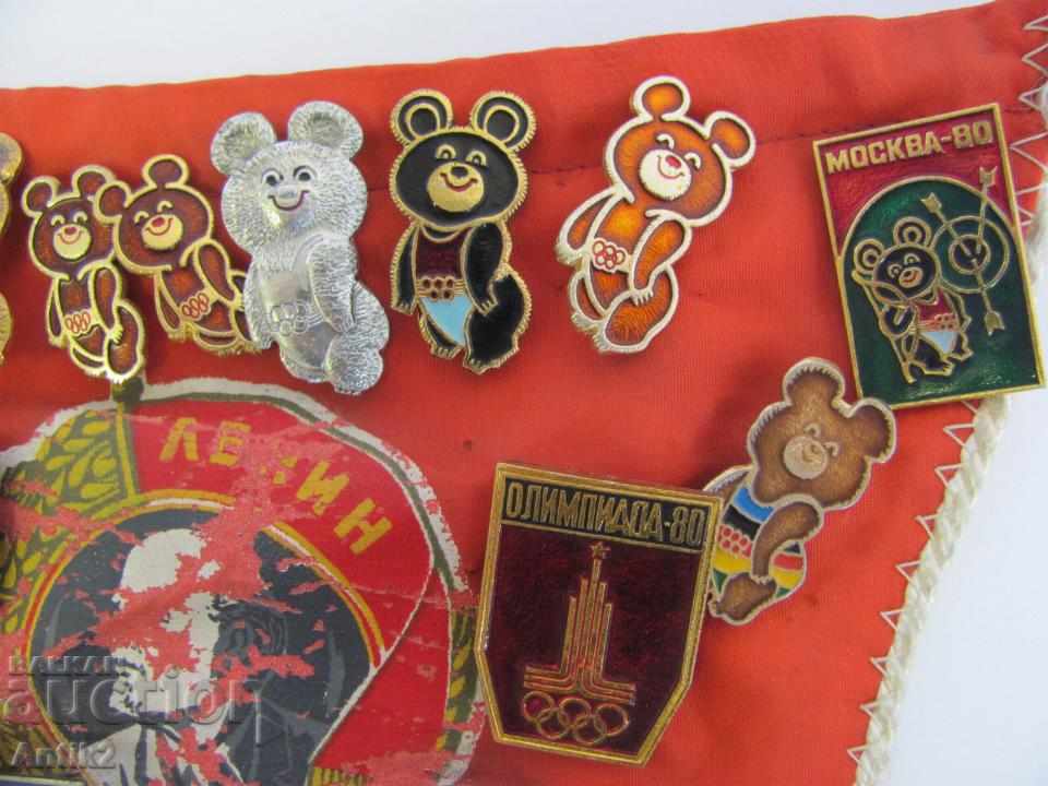 Delivery of 80s Lottery Badges Russian Olympics 23 pieces Delivery of 80s Lottery Badges Russian Olympics 23 pieces