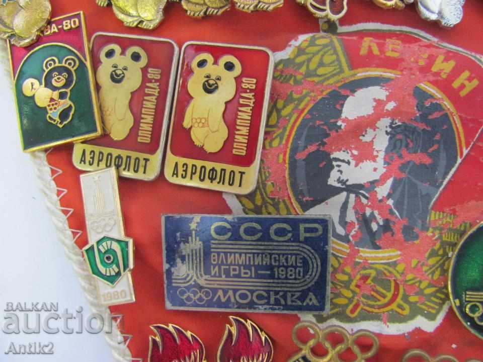 80s Lottery Badges Russian Olympics 23 pieces - 5 80s Lottery Badges Russian Olympics 23 pieces - 5