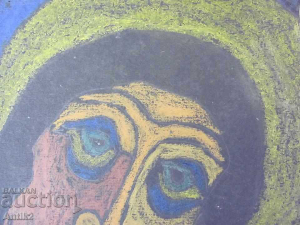 Auction Old Original Pastel Painting Auction Old Original Pastel Painting