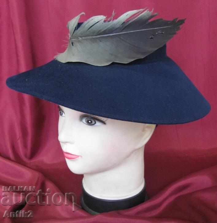 19th Century Women's Hat Felt - 7 19th Century Women's Hat Felt - 7