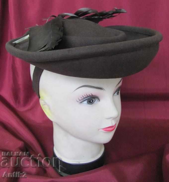 19th Century Women's Hat Felt with price 35.00 BGN | € 17.90 19th Century Women's Hat Felt with price 35.00 BGN | € 17.90