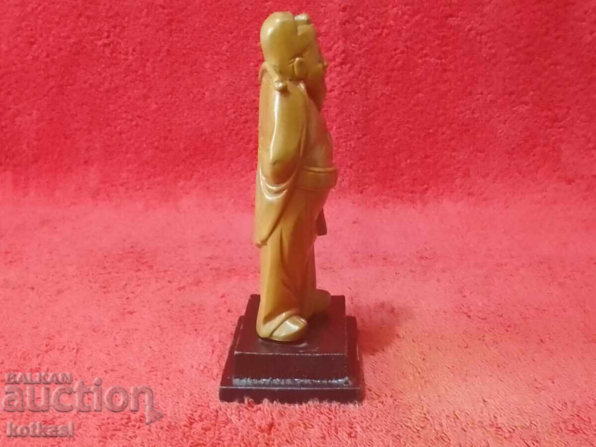 Old Wood Carving Figure Male Teacher Sage Clerk marked with price 45.50 BGN | € 23.26 Old Wood Carving Figure Male Teacher Sage Clerk marked with price 45.50 BGN | € 23.26
