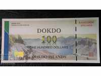 $ 100 2012 Dokdo Δείγμα UNC Island