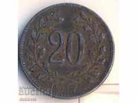Austria 20 chelery 1917 year
