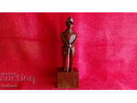 Sculptură Bărbat Războinic Cavaler Conquistador Gărzi Sabie de argint sha