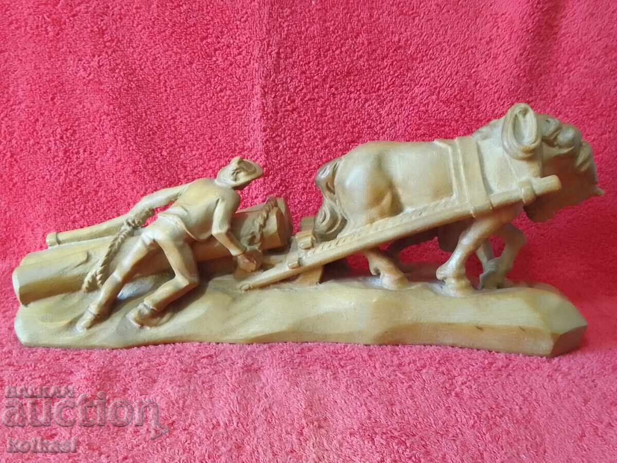 Wood Carving Composition Figure Horse Men Work Corpses with price 235.50 BGN | € 120.41 Wood Carving Composition Figure Horse Men Work Corpses with price 235.50 BGN | € 120.41