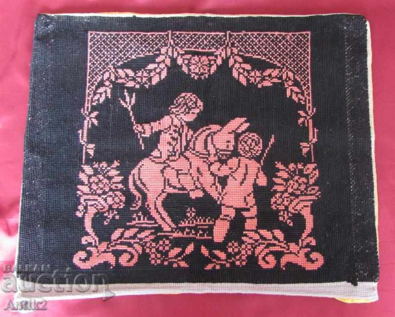 Auction 19 Century Hand Embroidered Pillow Auction 19 Century Hand Embroidered Pillow