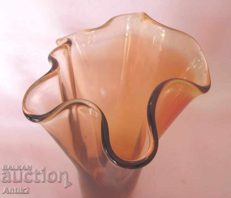 Auction Old Crystal Glass Vase Auction Old Crystal Glass Vase