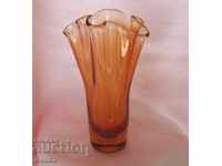 Old Crystal Glass Vase