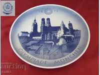 1972 Decorative Souvenir Plate of the Munich Olympics