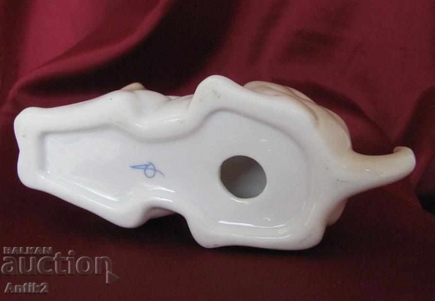 Old Porcelain Figurine - Dog Russia - 6