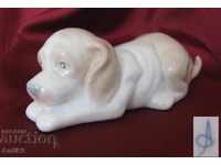 Old Porcelain Figurine - Dog Russia