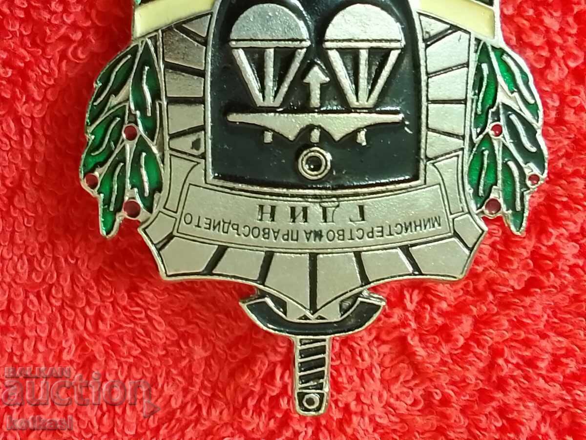 Old large rare Badge GDIN Ministry of Justice enamel - 5