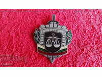 Old large rare Badge GDIN Ministry of Justice enamel