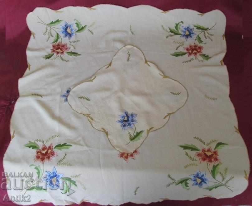 Auction  Old Silk Tablecloth