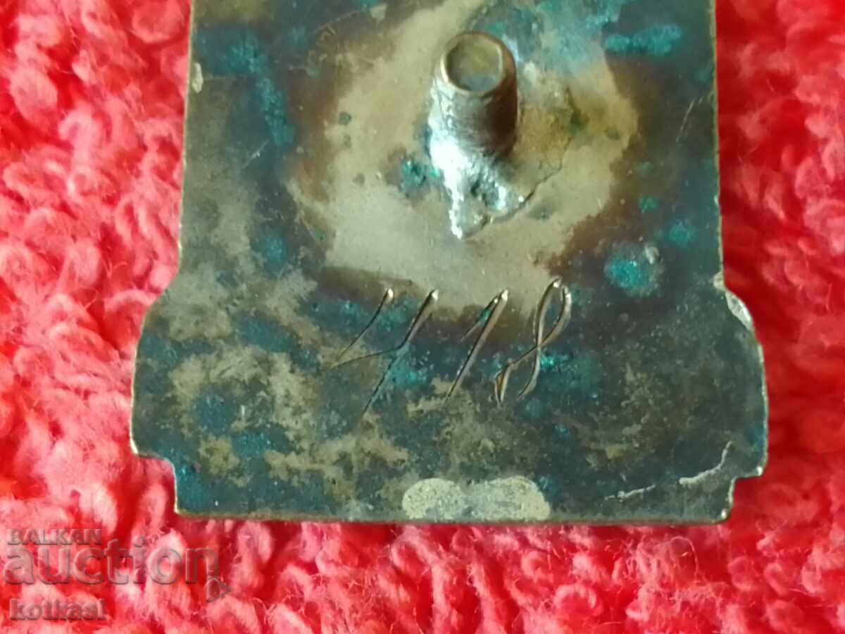 Auction Old Badge Badge ALPINIST NRB 1st st with number enamel screw Auction Old Badge Badge ALPINIST NRB 1st st with number enamel screw