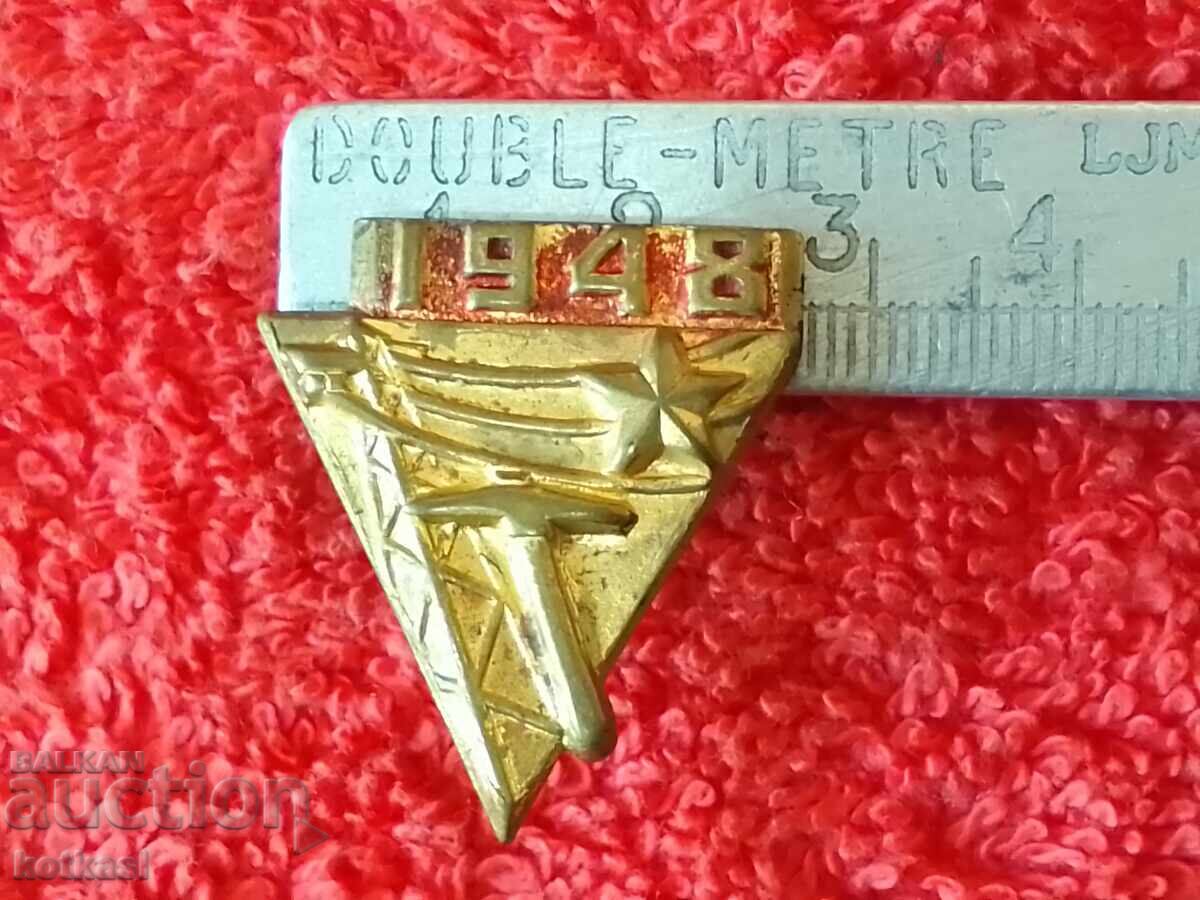 Old social wounded Badge Badge BRIGADIER on screw Old social wounded Badge Badge BRIGADIER on screw